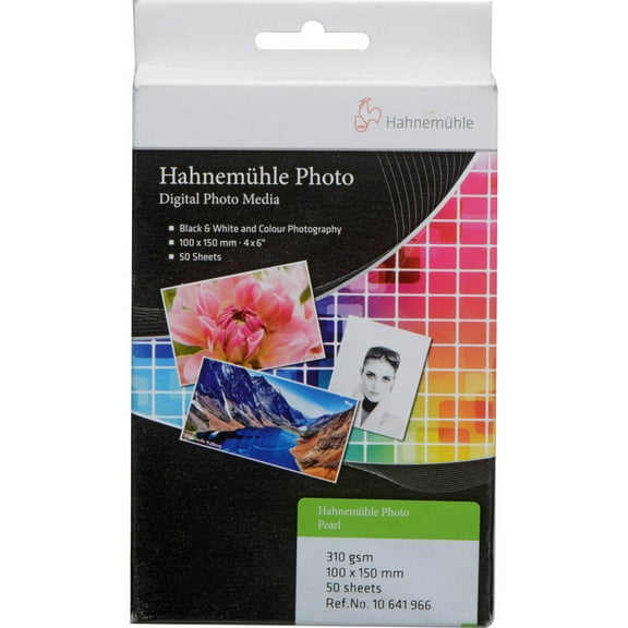 Hahnemuhle Photo Pearl 310 Paper 4x6", 50 sheets
