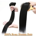 thumbnail image 6 of SEGO Clip in Hair Extensions Human Hair 100% Real Remy Hair 10-24 inch Full Head Thick Hair Pieces Silky Straight Balayage Hair Cleanrance, 6 of 9