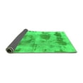 thumbnail image 2 of Ahgly Company Indoor Round Abstract Green Modern Area Rugs, 6' Round, 2 of 4