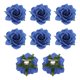 thumbnail image 1 of Uxcell 8 Pcs Clips de Pelo de Flor de Rosa de 4 Pulgadas, Pines de Flor para Mujeres, Accesorios para el Cabello, Azul, 1 of 5
