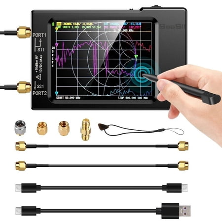 NanoVNA-H 10k-1.5GHz Vector Network Analyzer 2.8" TFT MF UHF HF Antenna Analyzer