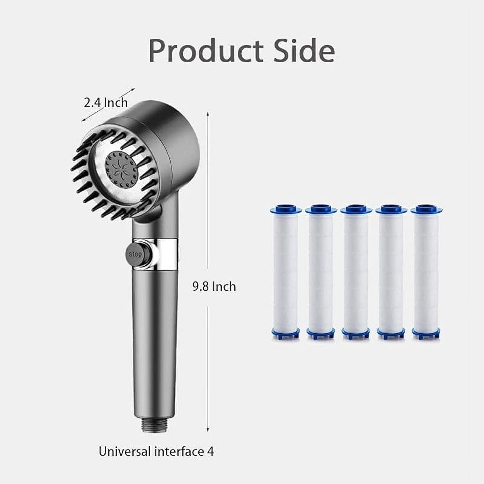 Drivse Showerhead, Ion Drops Shower Head, DrivseTurbo with Built-in Filter Handheld Turbo Showerhead (1 Set) (2PCS)