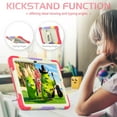 thumbnail image 5 of Dteck Case for Samsung Galaxy Tab A9+ Plus Case 11" 2023 (SM-X210/X216/X218), Heavy Duty Shockproof Protective Case with Screen Protector, Built-in Stand, Shoulder Strap,Rainbow Red, 5 of 8