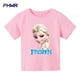 thumbnail image 4 of Linda ropa infantil de Frozen, camiseta de Elsa de moda de verano para niños, camisetas de dibujos animados para bebés, camisetas casuales de manga corta para niñas pequeñas, 4 of 5