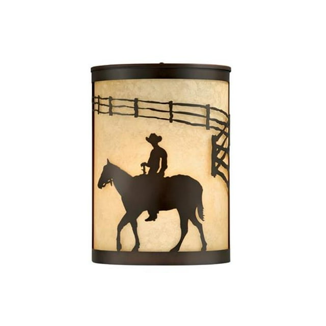 Vaxcel Applique Murale Extérieure 8 Po International T0108 Trail - Bronze Poli