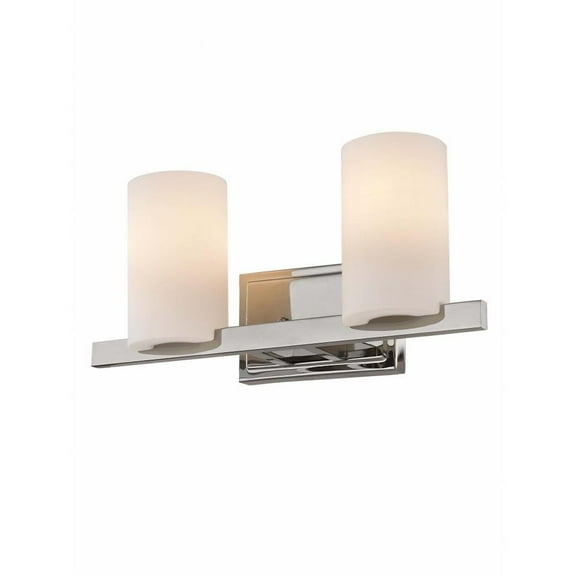 2 Light Bathroom Light in Contemporary Style 17 inches Wide By 7.5 inches High-Polished Chrome Finish Bailey Street Home 218-Bel-1764385