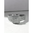 thumbnail image 2 of 1/6 Carat T.W. Diamond Cluster 10kt White Gold Engagement Ring, 2 of 6