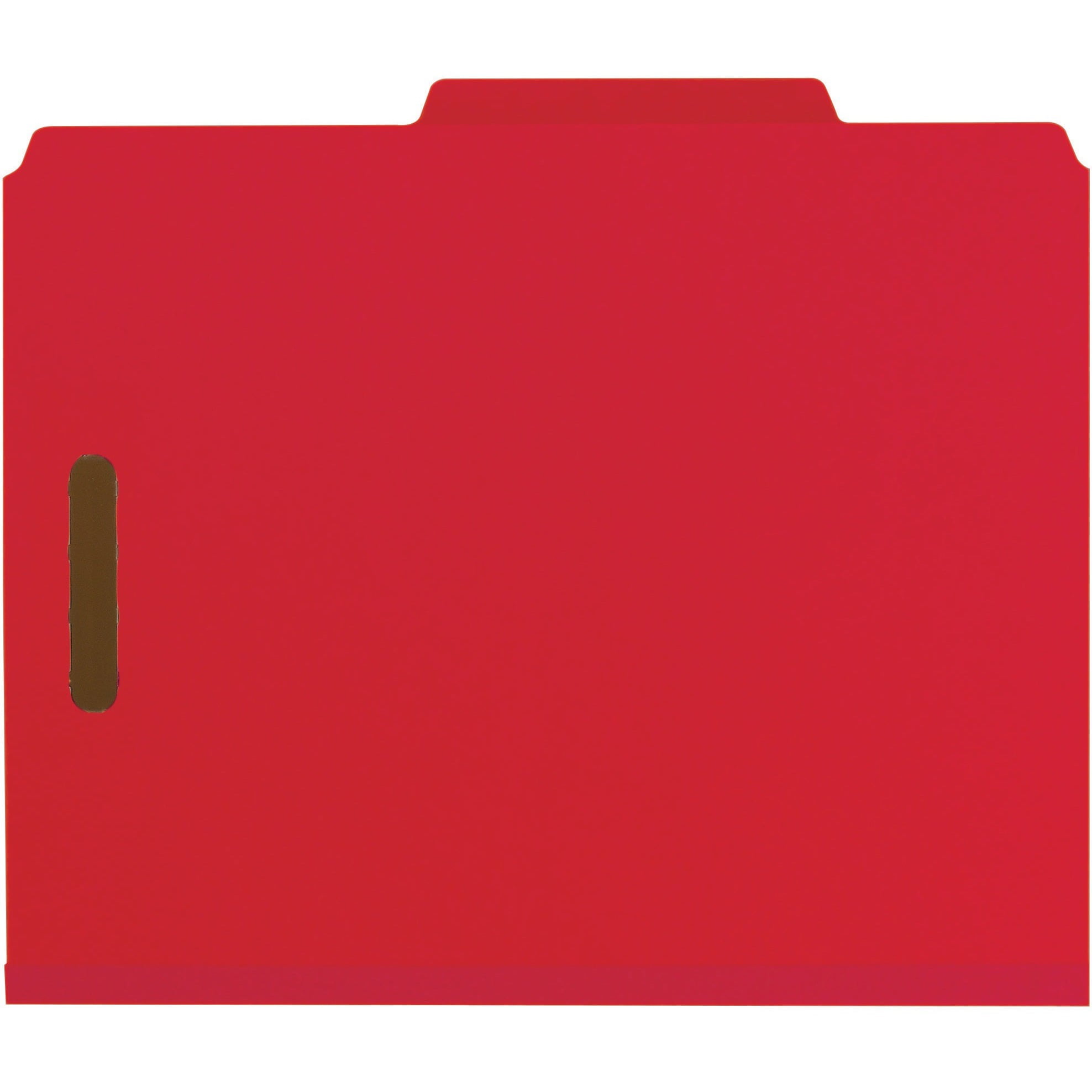 Smead, SMD14061, 100% Recycled Classification Folders, 10 / Box, Bright Red