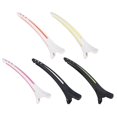 thumbnail image 2 of Assorted Color Hair Clips for Haircutting Use with Durable Plastic Material 5pcs, 2 of 3