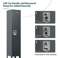 thumbnail image 3 of KAER Metal Locker with 1 Doors 66“ Storage Locker for Employees andstudent with Card Slot Lockable Steel Locker for School Gym Home Office Staff, 3 of 8