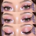 thumbnail image 4 of Pegatinas de tatuaje de mariposa brillante, maquillaje facial de ojos, tatuajes duraderos impermeables, calcomanías de bricolaje para fiesta de Festival de música, 10 hojas, 4 of 5