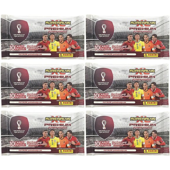 Panini – boîte de cartes Étoiles du Football, coffret de cartes pour Fan de la coupe du monde au Qatar, Collection d'étoiles du Football Messi Ronaldo, 2022