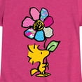 thumbnail image 3 of Peanuts - Woodstock With Flower And Pattern - Toddler And Youth Girls Short Sleeve Graphic T-Shirt, 3 of 6