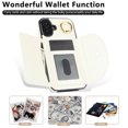 thumbnail image 7 of Allytechgroup Wallet Phone Case for Apple iPhone 16, Shockproof PU Leather TPU iPhone 16 Case with Card Holder & Ring Stand Protective iPhone 16 Cover, White, 7 of 7
