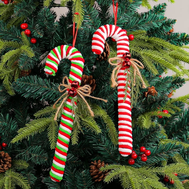 2pcs Christmas Candy Cane for Christmas Decorations, Outdoor Holiday Decorations Holiday Outdoor Indoor Supplies