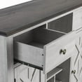 thumbnail image 5 of FESTIVO 47 in. Off-White Wood Bar Cabinet with Brushed Nickel Knobs, 5 of 6