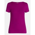 thumbnail image 6 of Scenario Women's Rib Tee with Short Sleeves, Sizes XS-XXXL, 6 of 6