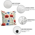 thumbnail image 3 of Pioneer Flower Pillow Covers,Pioneer Flower Throw Pillow Covers 24"×24" ,Living Room Sofa Couch Pillow Covers,Decorative Pillow Covers, 3 of 7