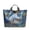 Blue, variant on Tote Bag Women's Letters Print Camouflage Color Handbags Large Canvas Waterproof Tote Purse for Work, Beach, Shopping and Daily Commuting Use Camouflage One Size