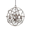 thumbnail image 2 of 9025-OS-GS-MWP-Crystorama Lighting-Solaris - Four Light Mini Chandelier in Minimalist Style - 17 Inches Wide by 18.75 Inches High-Golden Shadow, 2 of 7