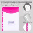 thumbnail image 3 of Desiderio 12 piezas bolsa de documentos 4A con botón transparente Bolsa para archivos comerciales Bolsa de almacenamiento de papelería, estilo: estilo1;, 3 of 5
