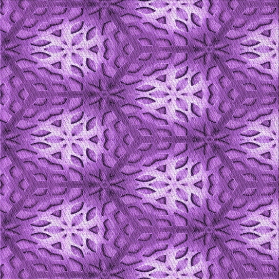 Ahgly Company Indoor Square Patterned Heliotrope Purple Area Rugs, 8' Square