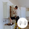 thumbnail image 4 of 100pcs Clear Plastic Shelf Support Pegs Cabinet Clips Self Locking Pin for Kitchen Bookcase Furniture Book Shelves, 4 of 8