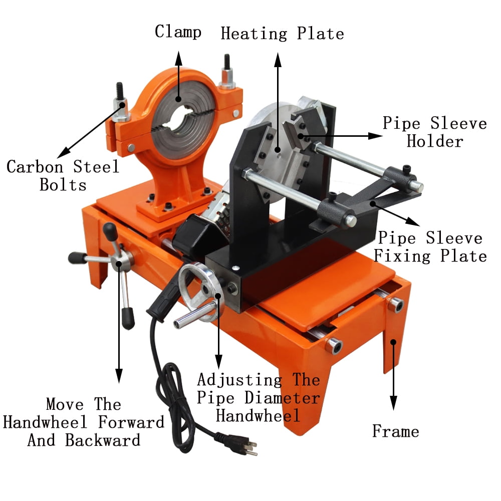 Pipe Welding Machine Pipe Soldering Iron Plastic Hot Melt Tool PE PPR PB PVDF Pipe Fusion Welder 110V