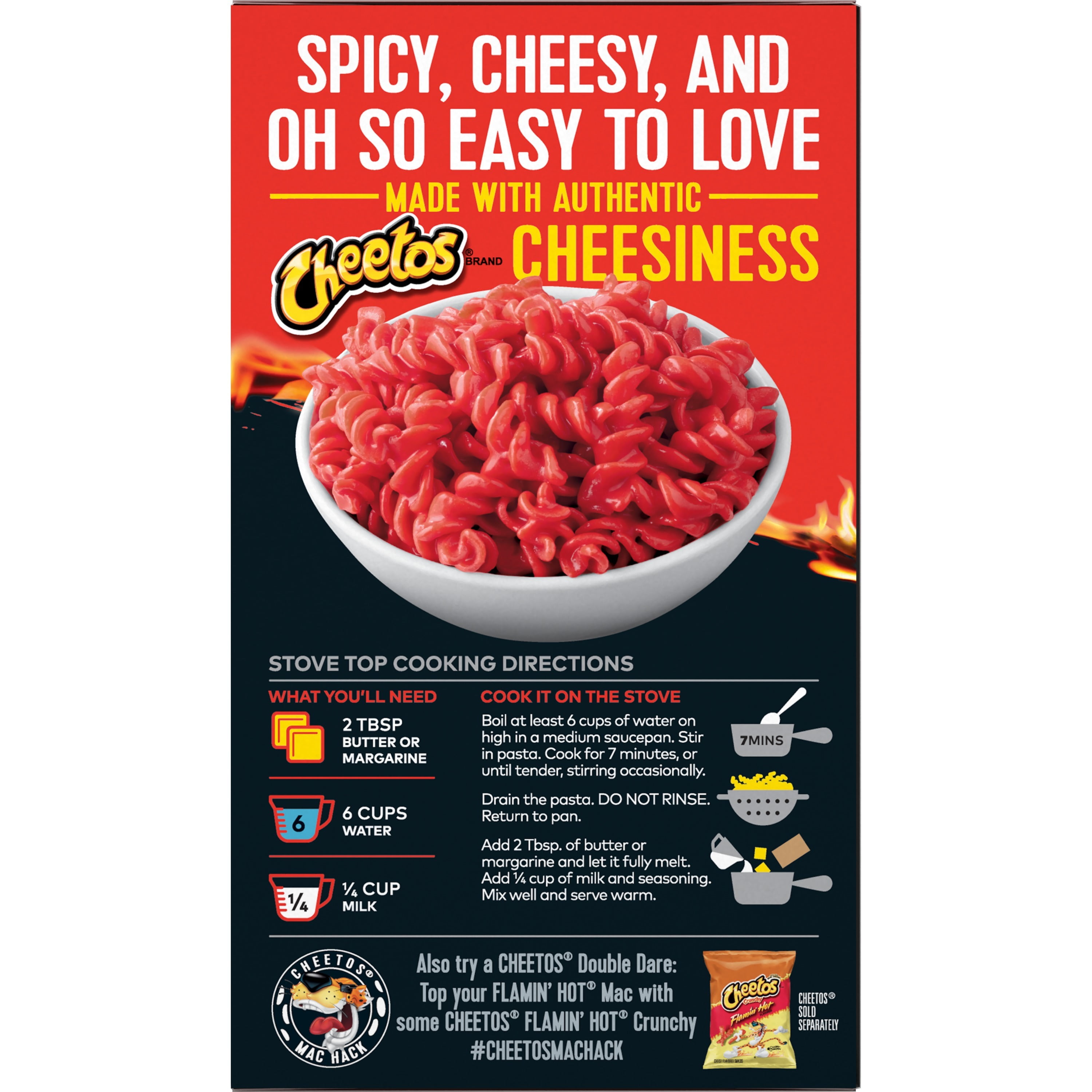 Cheetos Mac 'N Cheese, Flamin' Hot Flavor, 5.9 oz Box