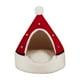 thumbnail image 2 of Cama Navidea Roja Para Mascotas, Casita Para Perros Y Gatos, Funda Extrable Y Lavable, Suave Y Clida Tela Polar, Ideal Para Mascotas Pequeas, Espacio Cmodo Para Dormir, Apta Para Uso, Ukhbmc, 2 of 6