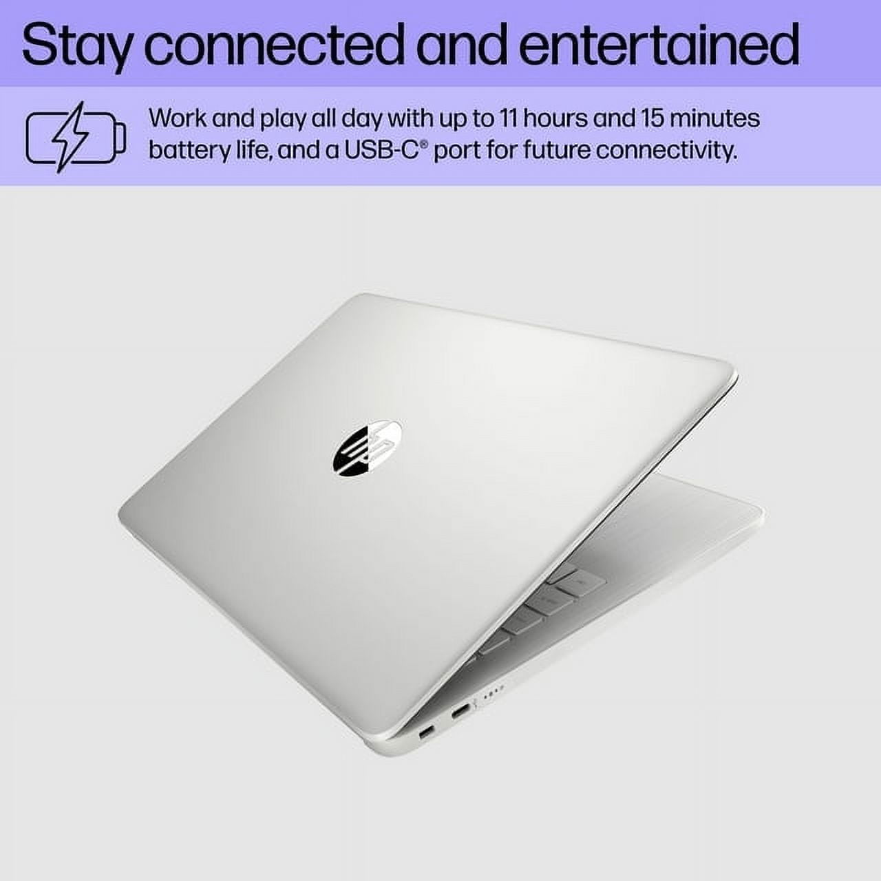 HP Stream 14" HD Laptop for Students and Business, Intel Quad-Core Processor, 4GB RAM, 320GB Storage (64GB eMMC + 256GB Card, no SD Port), Long Battery Life, 1-Year Office 365, Windows 11 H in S Mode