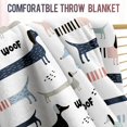 thumbnail image 3 of Dachshund Dog Blanket Gifts for Women Girls Boys Decor for Home Bedroom Living Room Crib Car, Cute Soft Comfort Lightweight Throw Plush Blankets White Twin 60"x80", 3 of 5
