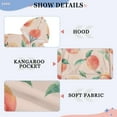 thumbnail image 6 of Kids' Hooded Pullover Sweatshirt Casual Tops Long Sleeve Print Hoodies Pocket Pale Pink Peach's Pattern, 6 of 9