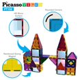 thumbnail image 4 of Juego de azulejos magnéticos Building Block Toy PicassoTiles de 152 piezas, 4 of 7