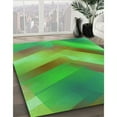 thumbnail image 3 of Ahgly Tapis Rectangulaire Lavable en Machine Intérieur Transitionnel Vert Lime Foncé, 4 Pieds x 6 Pieds, 3 of 7
