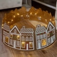 thumbnail image 2 of 26/28-Inch LED Gingerbread Christmas Tree Collar Xmas Tree Skirt with String Light Xmas Artificial Trees Stand Base Ring Cover Decoration, 2 of 7