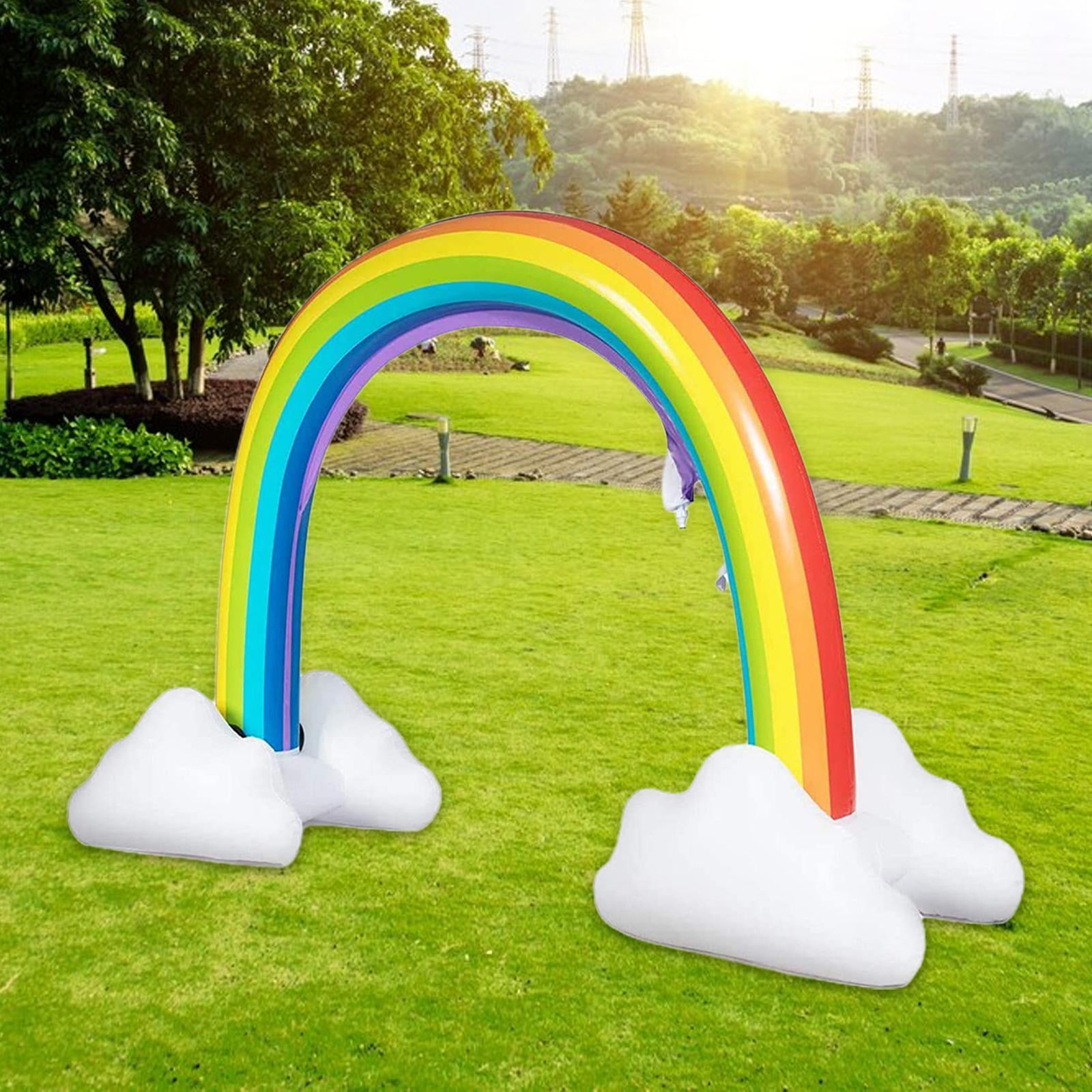 Colaxi rainbow arch inflatable water sprinkler - \' swimming and