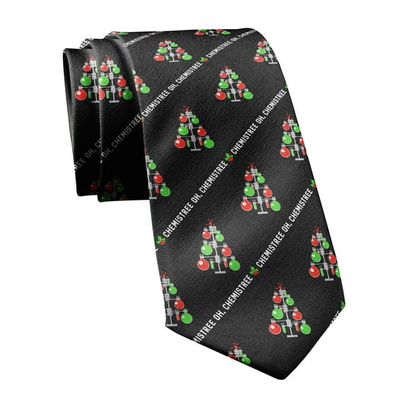Chemistree Necktie Mens Novelty Neckties Christmas Tie Funny Tie for Men Teacher Ties