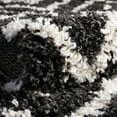 thumbnail image 4 of Rugs.com Athena Shag Collection Rug – 5' 3 x 8' Black And White Shag Rug Perfect For Bedrooms, Dining Rooms, Living Rooms, 4 of 8