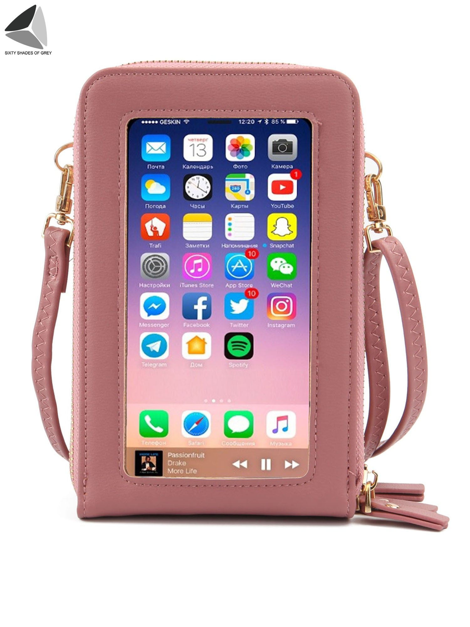 Spencer Cell Phone Pouch Purse Mini Nylon Crossbody Bag Smartphone Travel  Shoulder Wallet Bag For Women Girls (5.9