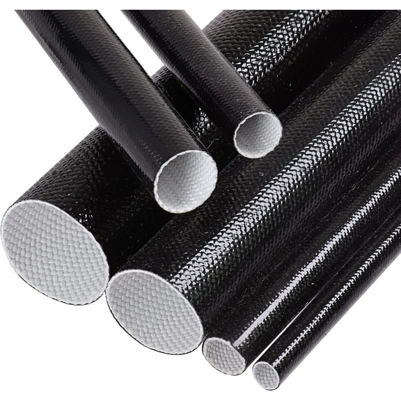 Self-extinguishing Silicone Fiberglass Sleeve Coating High Temperature Resistance ,Flexibility for Electrical Cable Insulation Protect