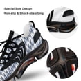 thumbnail image 7 of Aesthetic Distant Blue And White Ripple Walking Shoes for Men Woman Lightweight Tennis Fashion Elastic Sports Shoes Cushion Basketball Shoes, 7 of 7