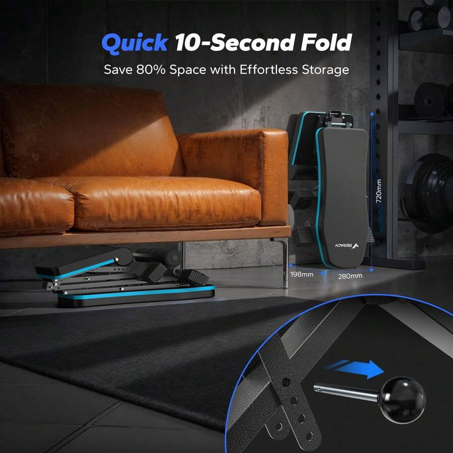 Adjustable Weight Bench With 72 Training Angles, Foldable Weight Benches For Home Gym With 990 LBS,  Perfect For Home Workouts. Great For Full-Body Strength Training Black