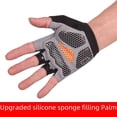 thumbnail image 3 of Guantes de ciclismo, fitness, levantamiento de pesas, medio dedo, antideslizantes, tácticos, para gimnasio, deportes al aire libre, guantes protectores solares para hombres y mujeres, 3 of 6