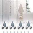 thumbnail image 5 of piezas de ruedas giratorias dobles ajustables/corredores/poleas/guías para puertas de ducha de baño (4 superiores y 4 inferiores) (rueda doble), 5 of 5