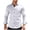 White, variant on French Cuff Wrinkle Free Dress Shirts for Men Regular Fit Long Sleeve Stretch Shirt with Double Pockets White