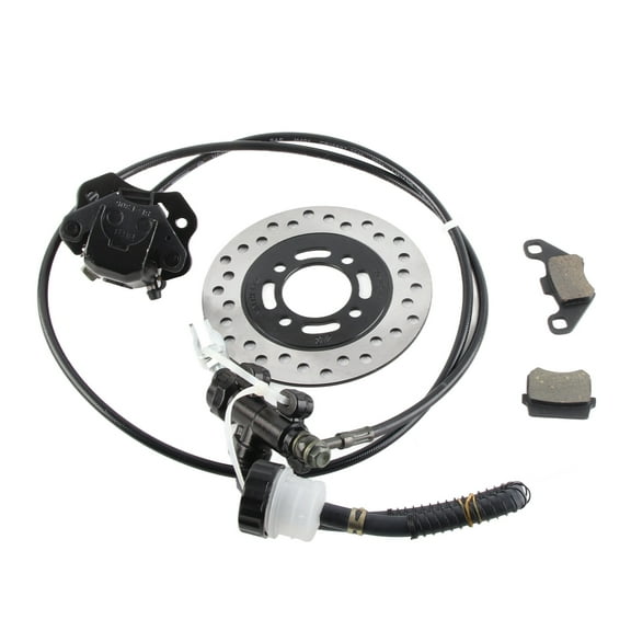 Hydraulic Disc Brake Kit, High Stability Metal Brake Caliper Disc Rotor Professional  For 50cc To 250cc Dirt Bike Quad ATV Go Kart