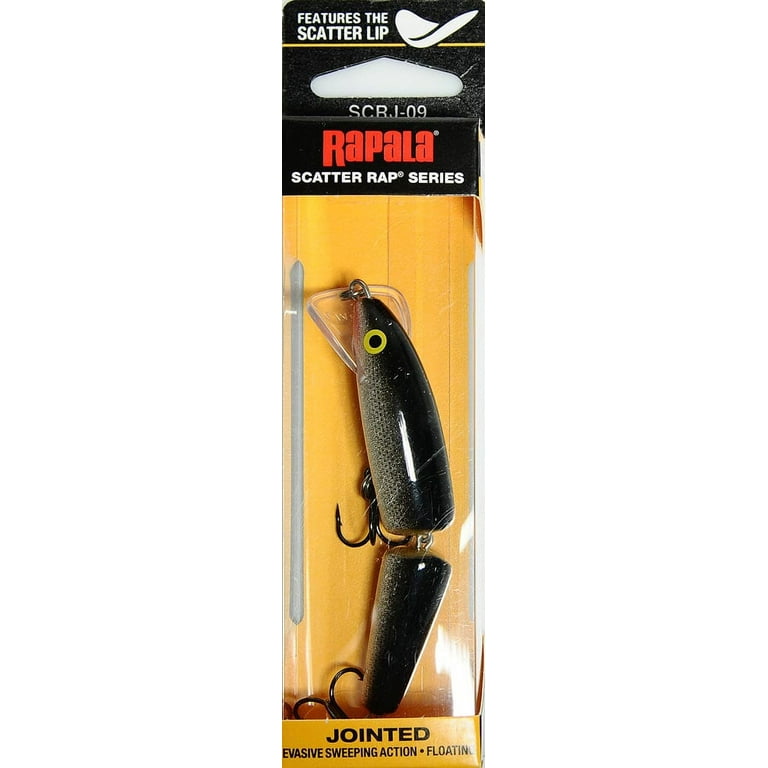 Rapala Jointed Scatter Rap 09 Fishing Lure 3.25 1/4oz Silver 
