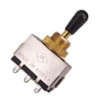 thumbnail image 4 of Interruptor selector de pastilla de 3 vías cerrado + para perilla negra de guitarra eléctrica LP/ kusrkot Interruptor selector de pastilla de 3 vías, 4 of 5