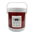 thumbnail image 2 of DOLITY 1.6L Electric Rice Cooker for Car Truck Porridge Soup Pot Cooking Machine Rose Rose Red, 2 of 9